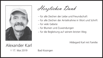 Anzeige von Alexander Karl von MGO