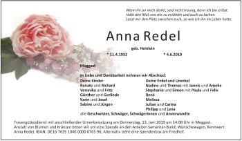 Anzeige von Anna Redel von MGO