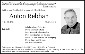 Anzeige von Anton Rebhan von MGO