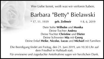 Anzeige von Barbara Bielawski von MGO
