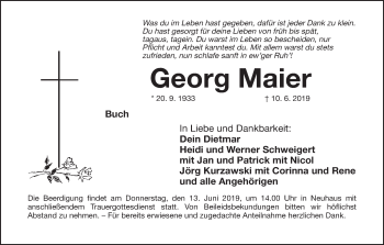 Anzeige von Georg Maier von MGO