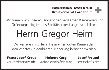 Anzeige von Gregor Heim von MGO