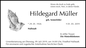 Anzeige von Hildegard Müller von MGO
