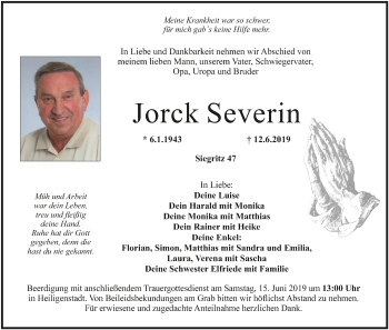 Anzeige von Jorck Severin von MGO