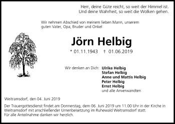 Anzeige von Jörn Helbig von MGO