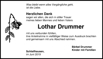 Anzeige von Lothar Drummer von MGO