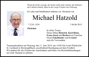 Anzeige von Michael Hatzold von MGO
