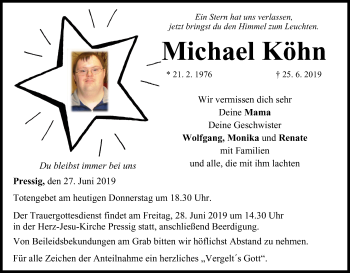 Anzeige von Michael Köhn von MGO
