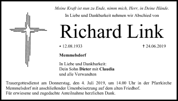 Anzeige von Richard Link von MGO