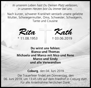 Anzeige von Rita Kath von MGO