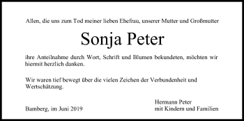Anzeige von Sonja Peter von MGO