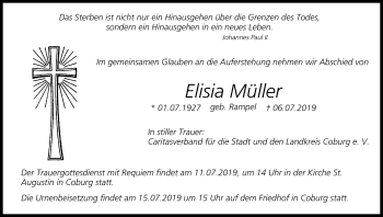 Anzeige von Elisia Müller von MGO