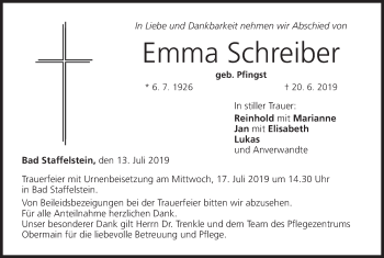 Anzeige von Emma Schreiber von MGO