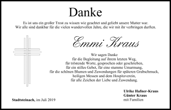 Anzeige von Emmi Kraus von MGO