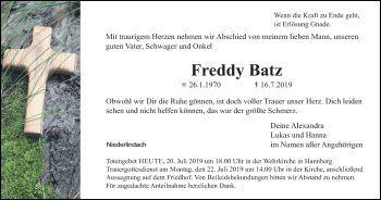 Anzeige von Freddy Batz von MGO