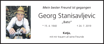 Anzeige von Georg Stanisavljevic von MGO