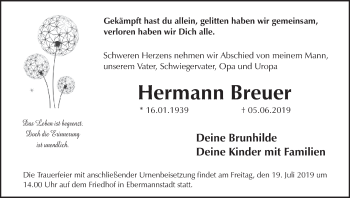 Anzeige von Hermann Breuer von MGO