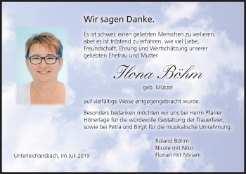 Anzeige von Ilona Böhm von MGO