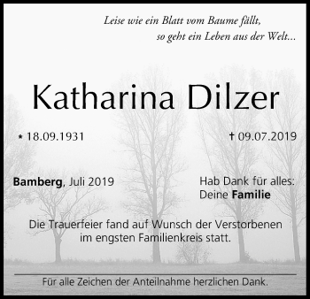 Anzeige von Katharina Dilzer von MGO