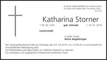 Anzeige von Katharina Storner von MGO