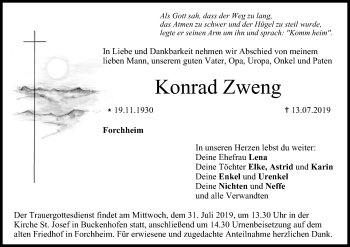 Anzeige von Konrad Zweng von MGO
