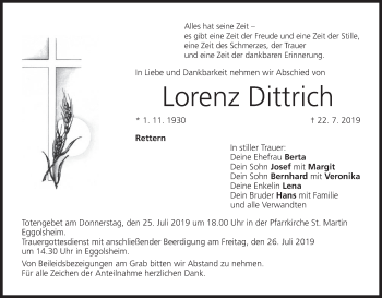 Anzeige von Lorenz Dittrich von MGO