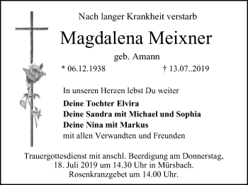 Anzeige von Magdalena Meixner von MGO