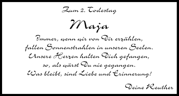 Anzeige von Maja  von MGO