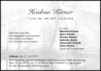 Anzeige von Manfred Körner von MGO