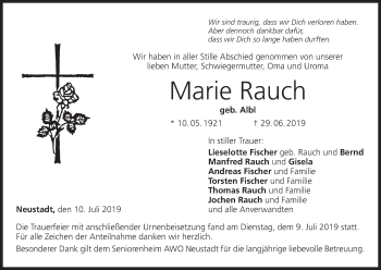 Anzeige von Marie Rauch von MGO