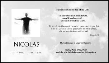 Anzeige von Nicolas Schramm von MGO