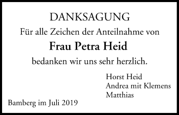 Anzeige von Petra Heid von MGO