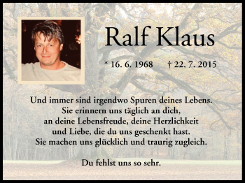 Anzeige von Ralf Klaus von MGO