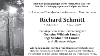 Anzeige von Richard Schmitt von MGO