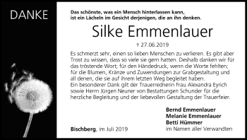 Anzeige von Silke Emmenlauer von MGO
