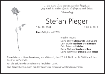 Anzeige von Stefan Pieger von MGO