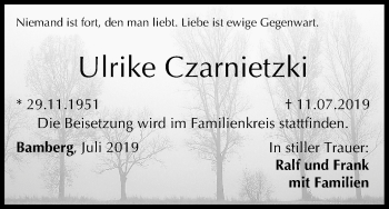 Anzeige von Ulrike Czarnietzki von MGO