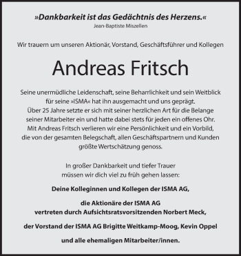Anzeige von Andreas Fritsch von MGO