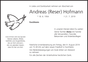 Anzeige von Andreas Hofmann von MGO