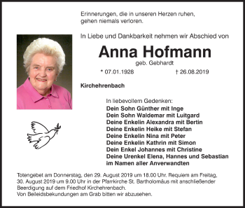 Anzeige von Anna Hofmann von MGO