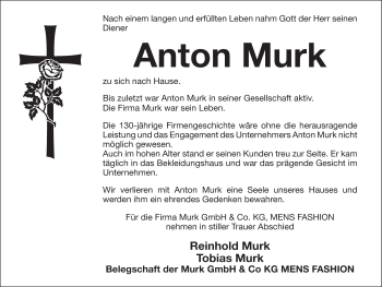 Anzeige von Anton Murk von MGO