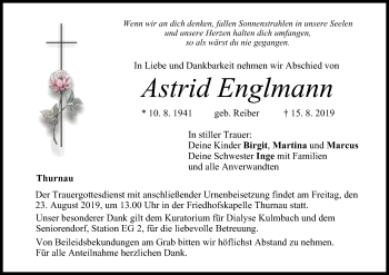 Anzeige von Astrid Englmann von MGO