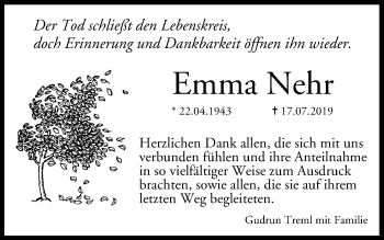 Anzeige von Emma Nehr von MGO