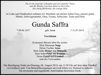 Anzeige von Gunda Saffra von MGO