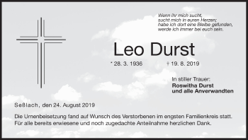 Anzeige von Leo Durst von MGO
