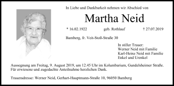 Anzeige von Martha Neid von MGO