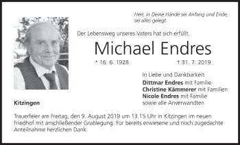 Anzeige von Michael Endres von MGO