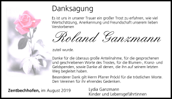Anzeige von Roland Ganzmann von MGO