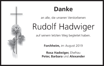 Anzeige von Rudolf Hadwiger von MGO