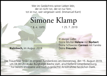 Anzeige von Simone Klamp von MGO